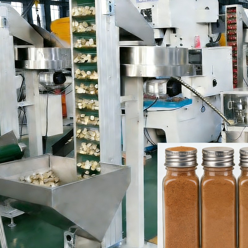 Linija za proizvodnjo pokrovčkov z navojem cimeta v prahu